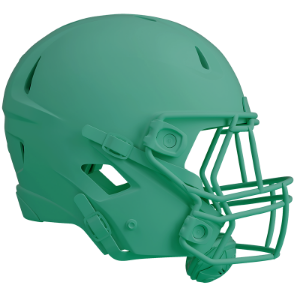 green football helment